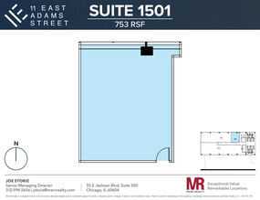 11 E Adams St, Chicago, IL for rent Floor Plan- Image 1 of 1