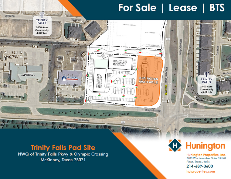 NWQ of Trinity Falls Pkwy & Olympic Crossing, McKinney, TX for rent - Primary Photo - Image 1 of 1