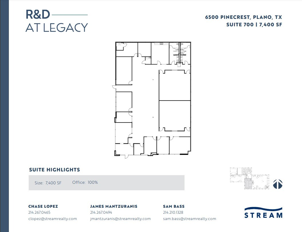 6400 Pinecrest Dr, Plano, TX for rent Floor Plan- Image 1 of 1