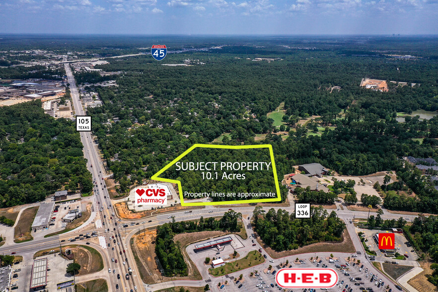 10 Ac SW Loop 336, Conroe, TX for sale - Building Photo - Image 1 of 1