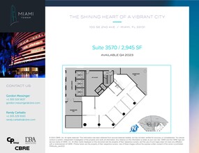 100 SE 2nd St, Miami, FL for rent Site Plan- Image 1 of 1