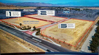 Warren Rd & Auto Mall Dr, Hemet, CA for sale Aerial- Image 1 of 6