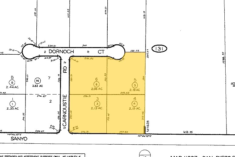 1840 Dornoch Ct, San Diego, CA for rent - Plat Map - Image 3 of 3