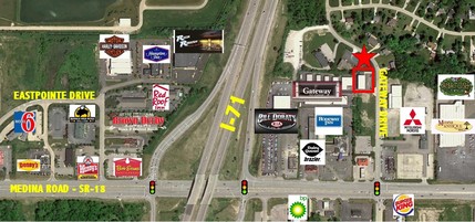 5010 Gateway Dr, Medina, OH - aerial  map view