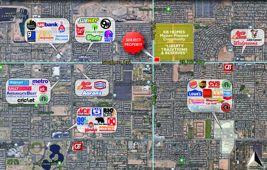 Southern Ave, Phoenix, AZ for sale - Aerial - Image 1 of 1