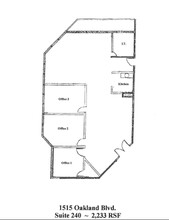 1515 Oakland Blvd, Walnut Creek, CA for rent Floor Plan- Image 2 of 2