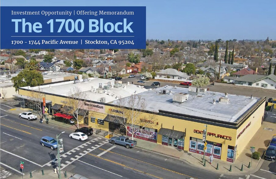 1700-1744 Pacific Ave, Stockton, CA for sale - Building Photo - Image 1 of 1