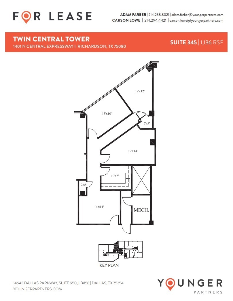 1401 N Central Expy, Richardson, TX to rent Floor Plan- Image 1 of 1