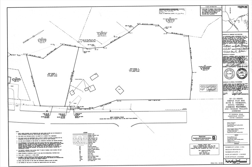 2869 Georgia Rd, Simpsonville, SC for sale - Site Plan - Image 2 of 2