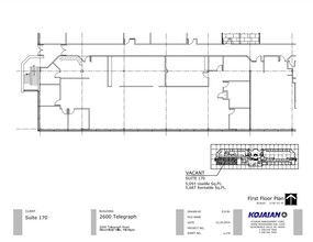 2600 S Telegraph Rd, Bloomfield Hills, MI for rent Floor Plan- Image 1 of 3