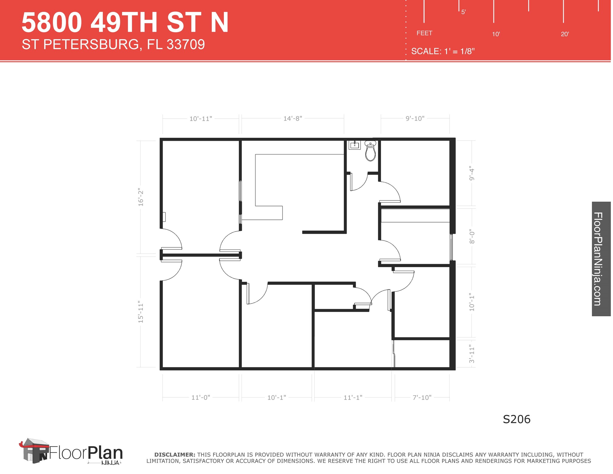 Northside Professional Complex, Saint Petersburg, FL for rent Floor Plan- Image 1 of 1