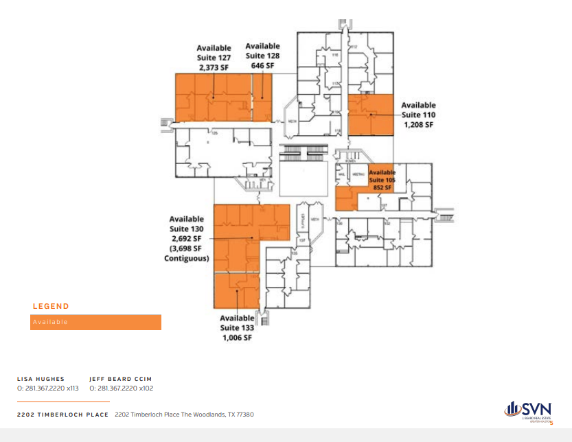 2202 Timberloch Pl, The Woodlands, TX for rent Floor Plan- Image 1 of 1