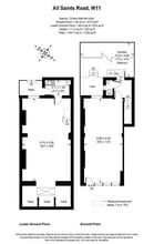 22 All Saints Rd, London to rent Floor Plan- Image 2 of 4