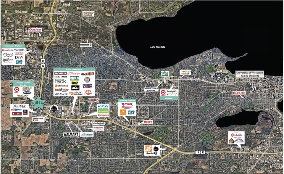 203-259 Junction Rd, Madison, WI to rent - Aerial - Image 3 of 3