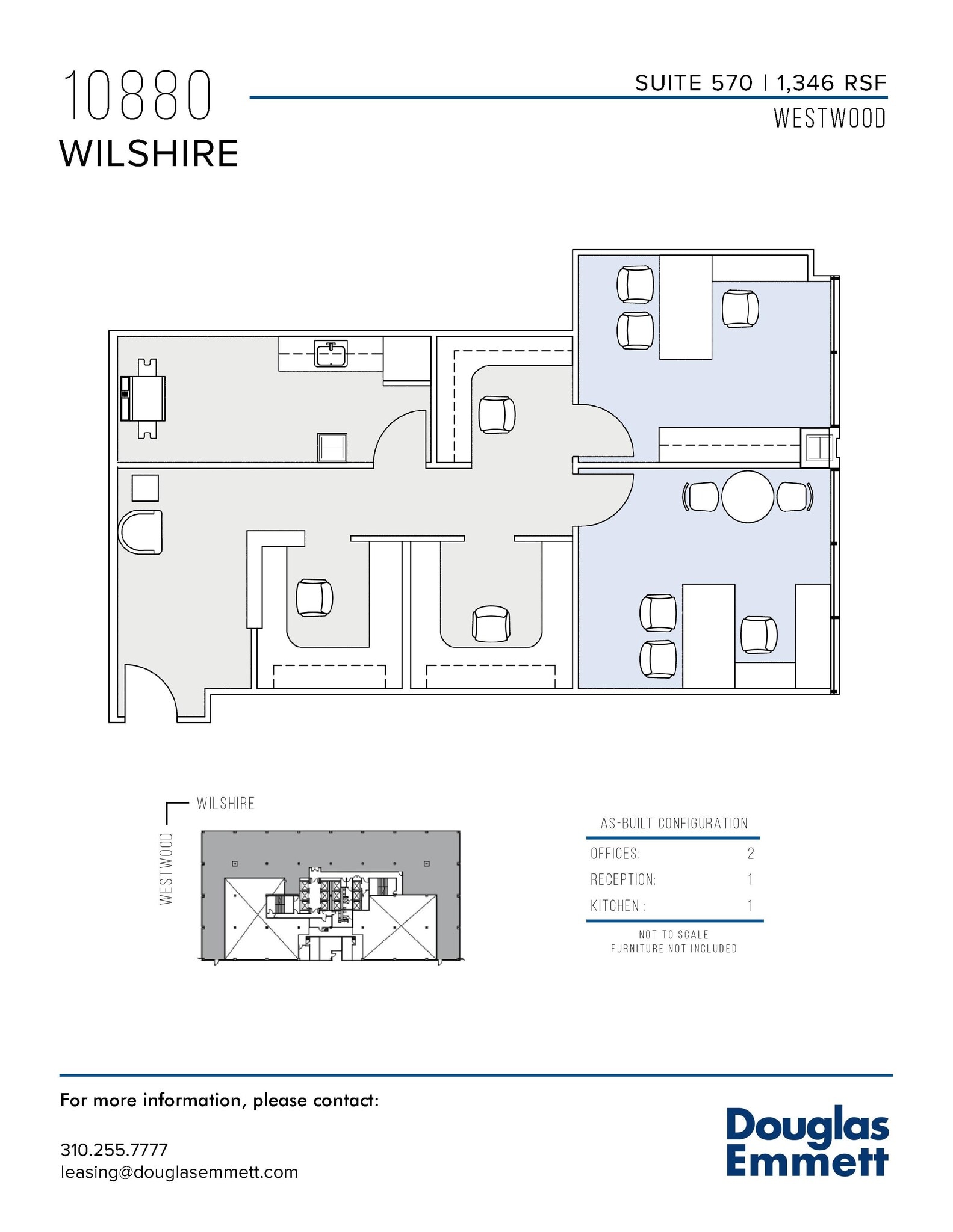 10880 Wilshire Blvd, Los Angeles, CA to rent Floor Plan- Image 1 of 1