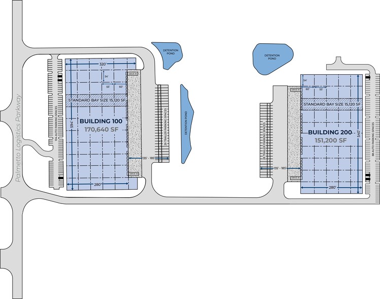 800 Palmetto Logistics Pky, Palmetto, GA for rent - Site Plan - Image 2 of 4