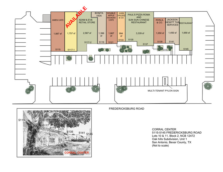 5115-5145 Fredericksburg Rd, San Antonio, TX for rent - Site Plan - Image 2 of 3