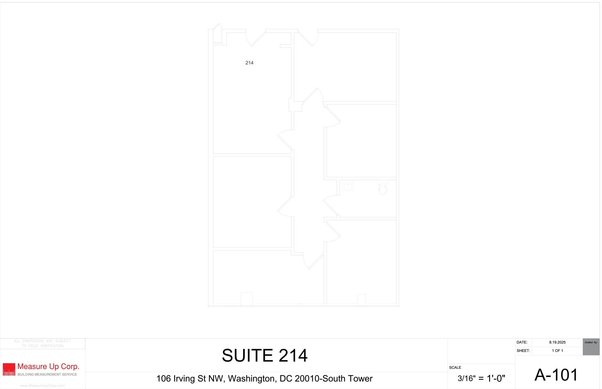106B Irving St NW, Washington, DC to rent Site Plan- Image 1 of 1