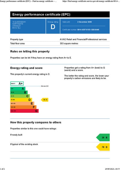 8-18 Queensway, Crawley to rent - Building Photo - Image 3 of 3