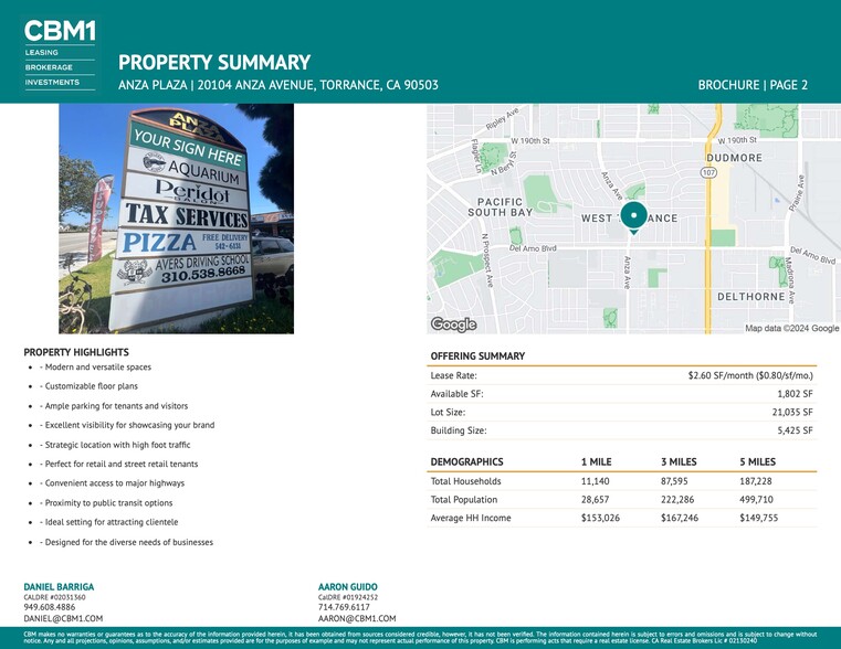 20100-20120 Anza Ave, Torrance, CA for rent - Building Photo - Image 2 of 8