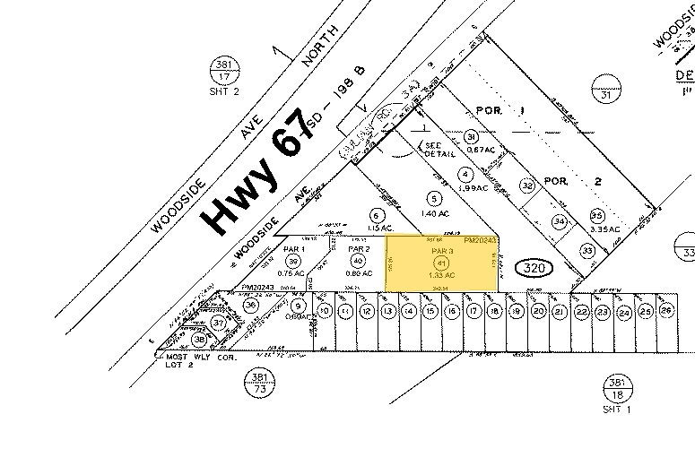 11425 Woodside Ave, Santee, CA for rent - Plat Map - Image 3 of 3