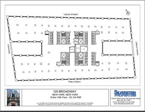 120 Broadway, New York, NY to rent Floor Plan- Image 2 of 4