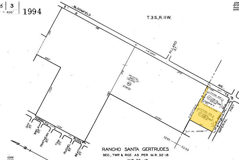 12501 Imperial Hwy, Norwalk, CA for rent - Plat Map - Image 1 of 1