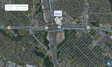 19205 Lyndon B Johnson Fwy, Mesquite, TX - aerial  map view - Image1