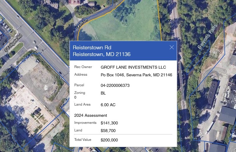 Reisterstown Rd @ Groff, Owings Mills, MD for sale - Other - Image 2 of 2