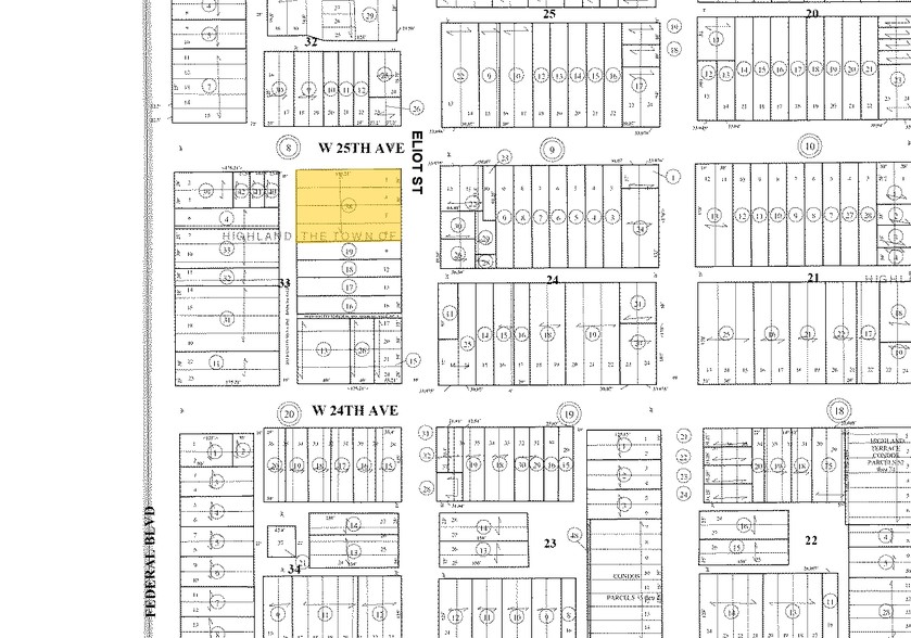 2900-2920 W 25th Ave, Denver, CO for rent - Plat Map - Image 3 of 28