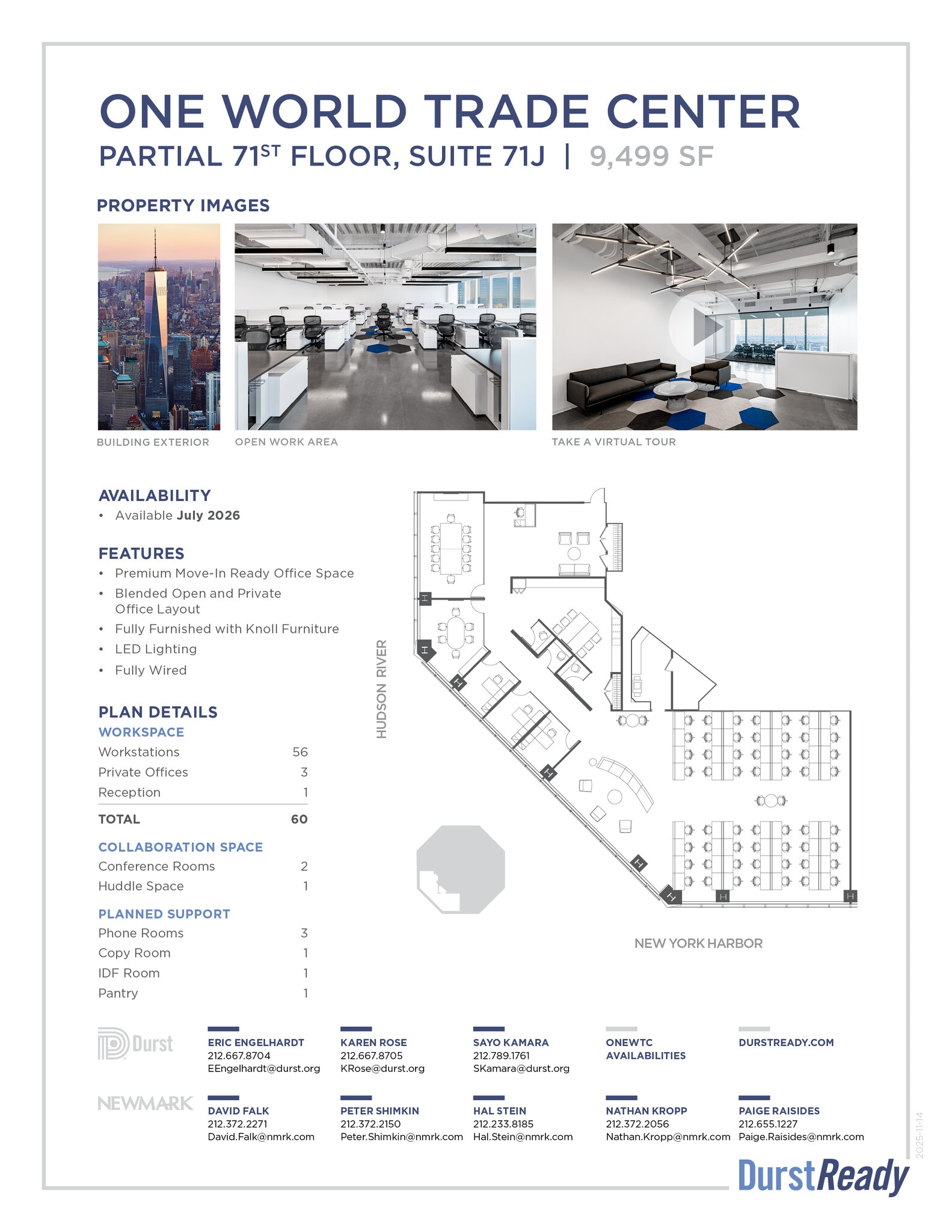 One World Trade Center, New York, NY to rent Interior Photo- Image 1 of 1