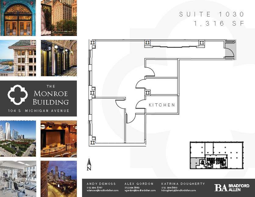 104 S Michigan Ave, Chicago, IL to rent Floor Plan- Image 1 of 3