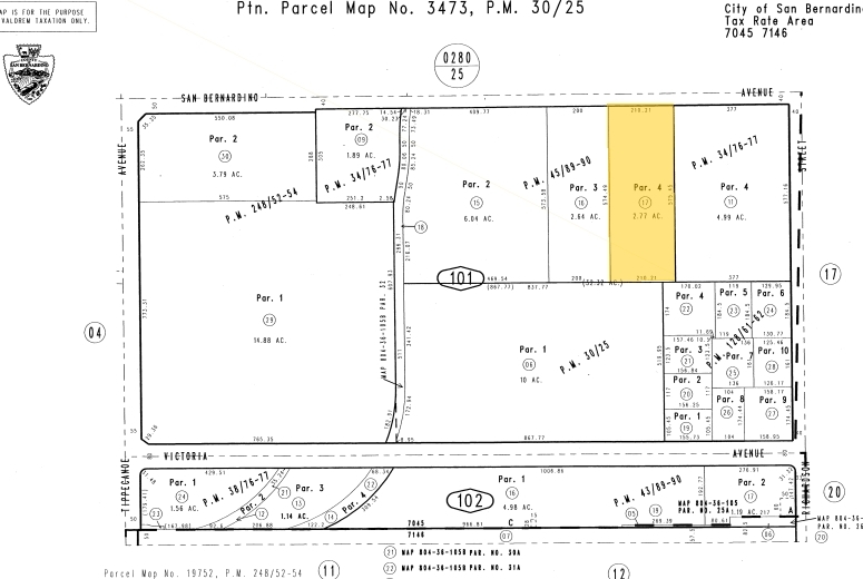 1493 E San Bernardino Ave, San Bernardino, CA for rent - Plat Map - Image 3 of 3