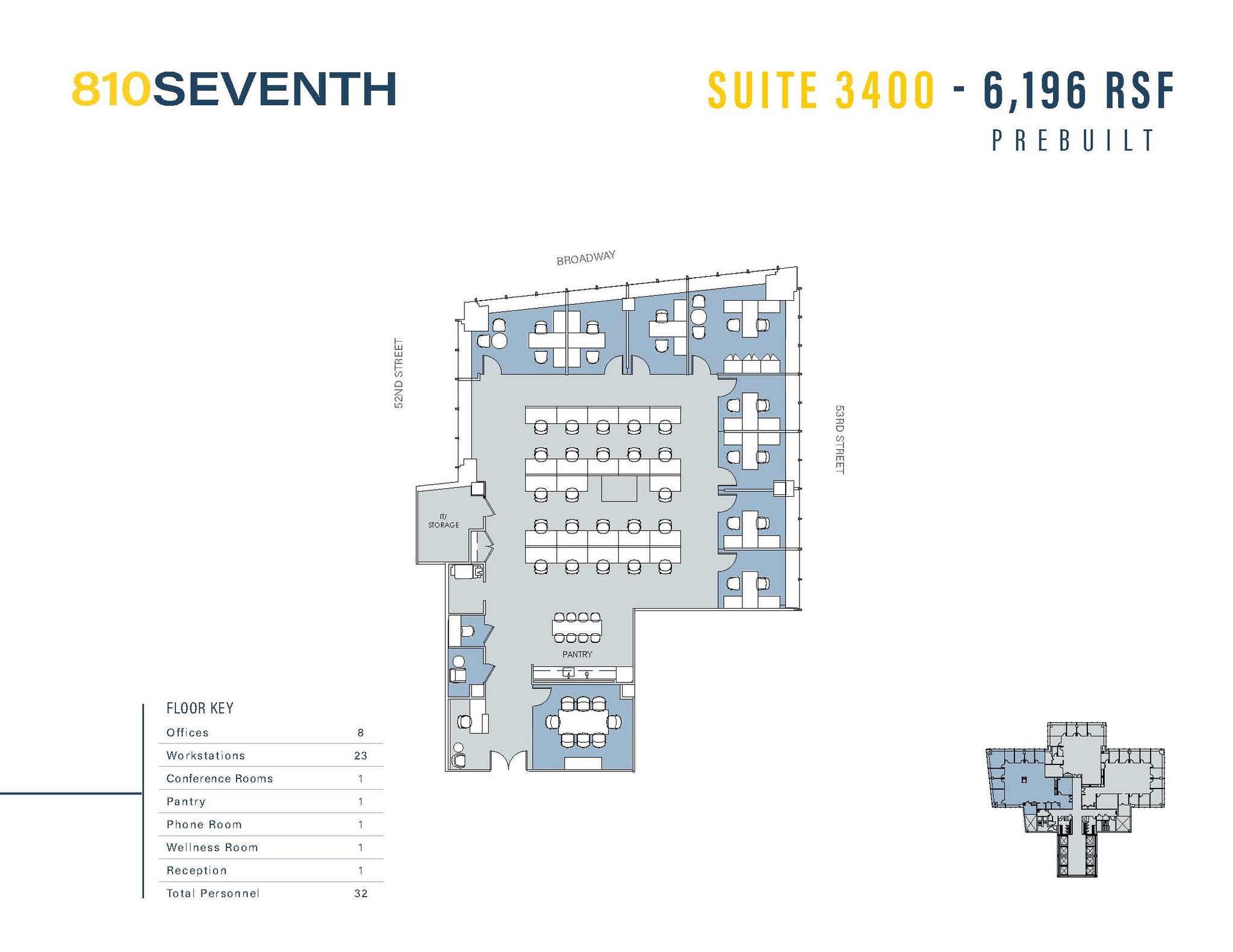 810 Seventh Ave, New York, NY for rent Floor Plan- Image 1 of 1