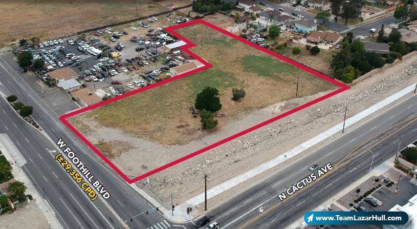 NWC Foothill Blvd. & N. Cactus Ave, Rialto, CA for sale - Building Photo - Image 1 of 1