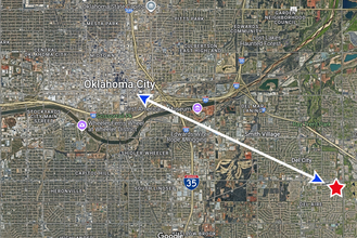 3105 S Holliday Ave, Oklahoma City, OK - aerial  map view