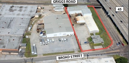 2402 Broad St, Houston, TX - aerial  map view