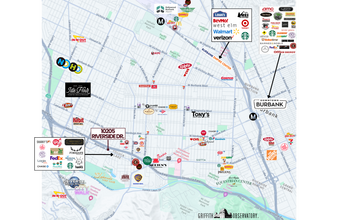 10205 Riverside Dr, Toluca Lake, CA - AERIAL map view