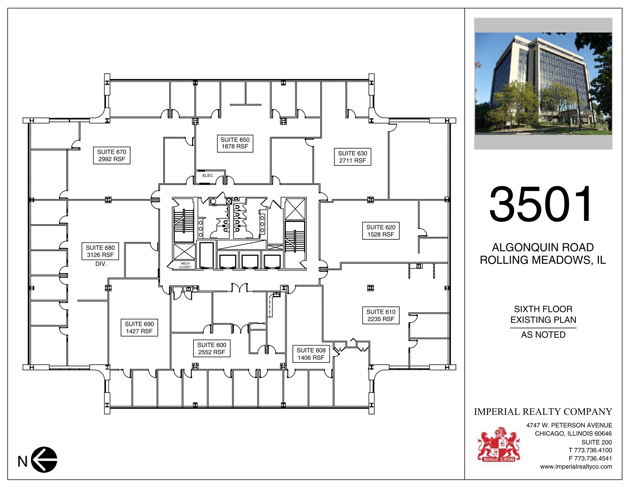 3501 Algonquin Rd, Rolling Meadows, IL to rent Site Plan- Image 1 of 1