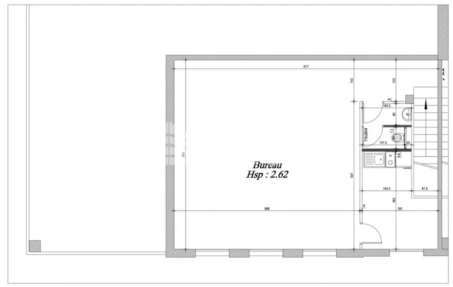 Office in Gennevilliers to rent - Floor Plan - Image 3 of 3