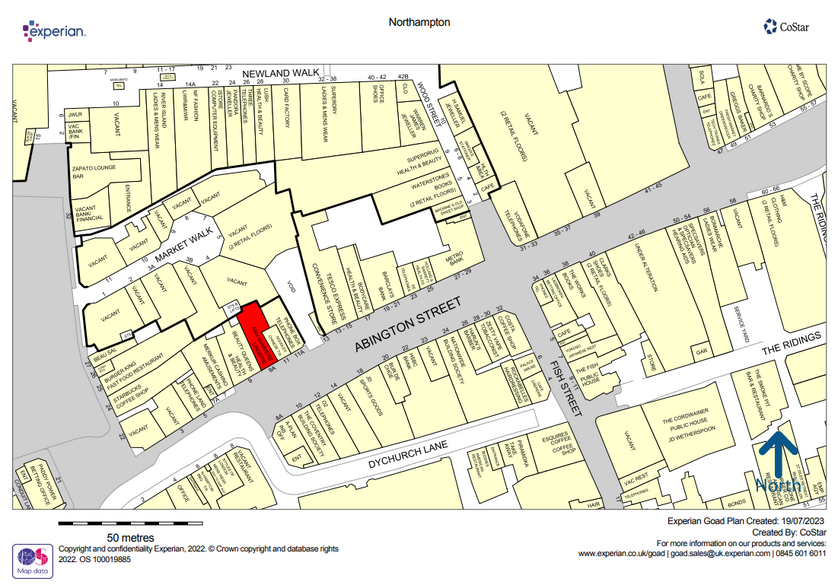 9A Abington St, Northampton for rent - Goad Map - Image 2 of 2