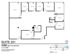 3155 W Big Beaver Rd, Troy, MI for rent Floor Plan- Image 1 of 1