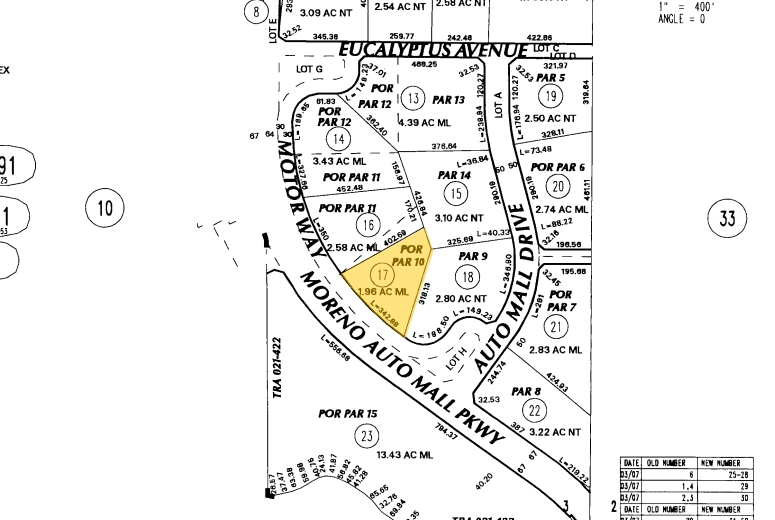 12640 Motor Way, Moreno Valley, CA for sale - Plat Map - Image 1 of 1