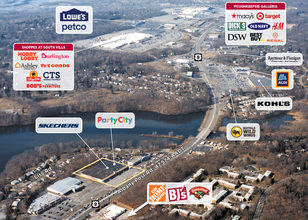 1701 Route 9, Wappingers Falls, NY - aerial  map view