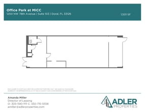 7925 NW 12th St, Doral, FL to rent Floor Plan- Image 1 of 1