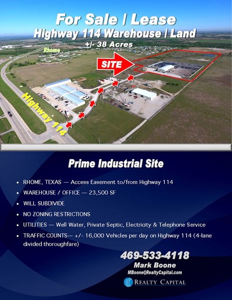 6277 E State Hwy 114, Rhome, TX for sale - Building Photo - Image 1 of 1