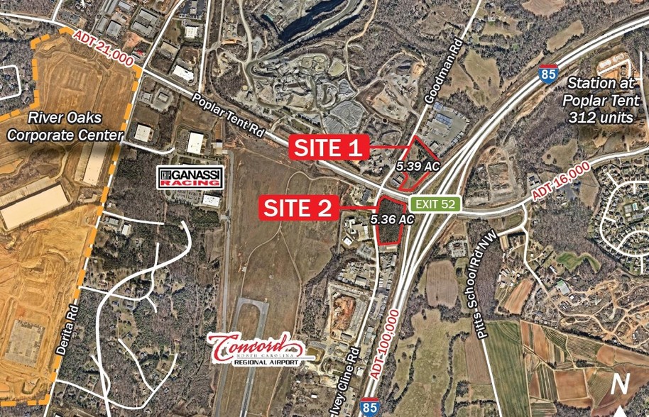 Poplar Tent Rd. And Goodman Rd, Concord, NC for sale - Primary Photo - Image 1 of 1