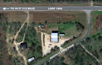 4615 S Flores St, Elmendorf, TX - aerial  map view