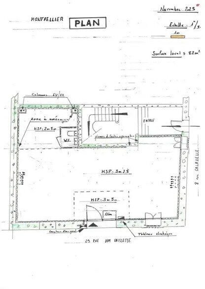 Retail in Montpellier to rent - Floor Plan - Image 1 of 4