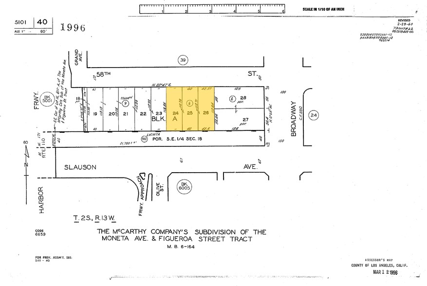 314 W 58th St, Los Angeles, CA for rent - Plat Map - Image 2 of 37